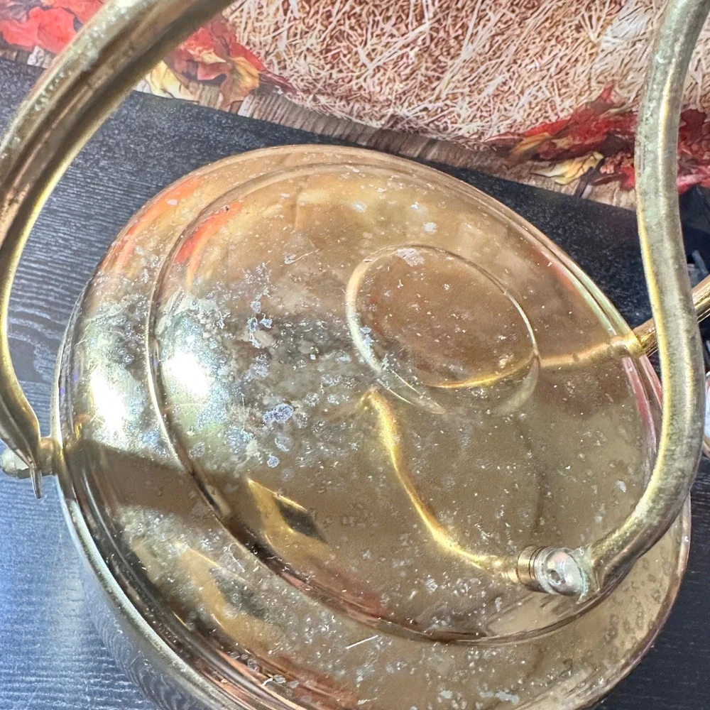 Vintage MCM Solid Brass Ice Bucket by United